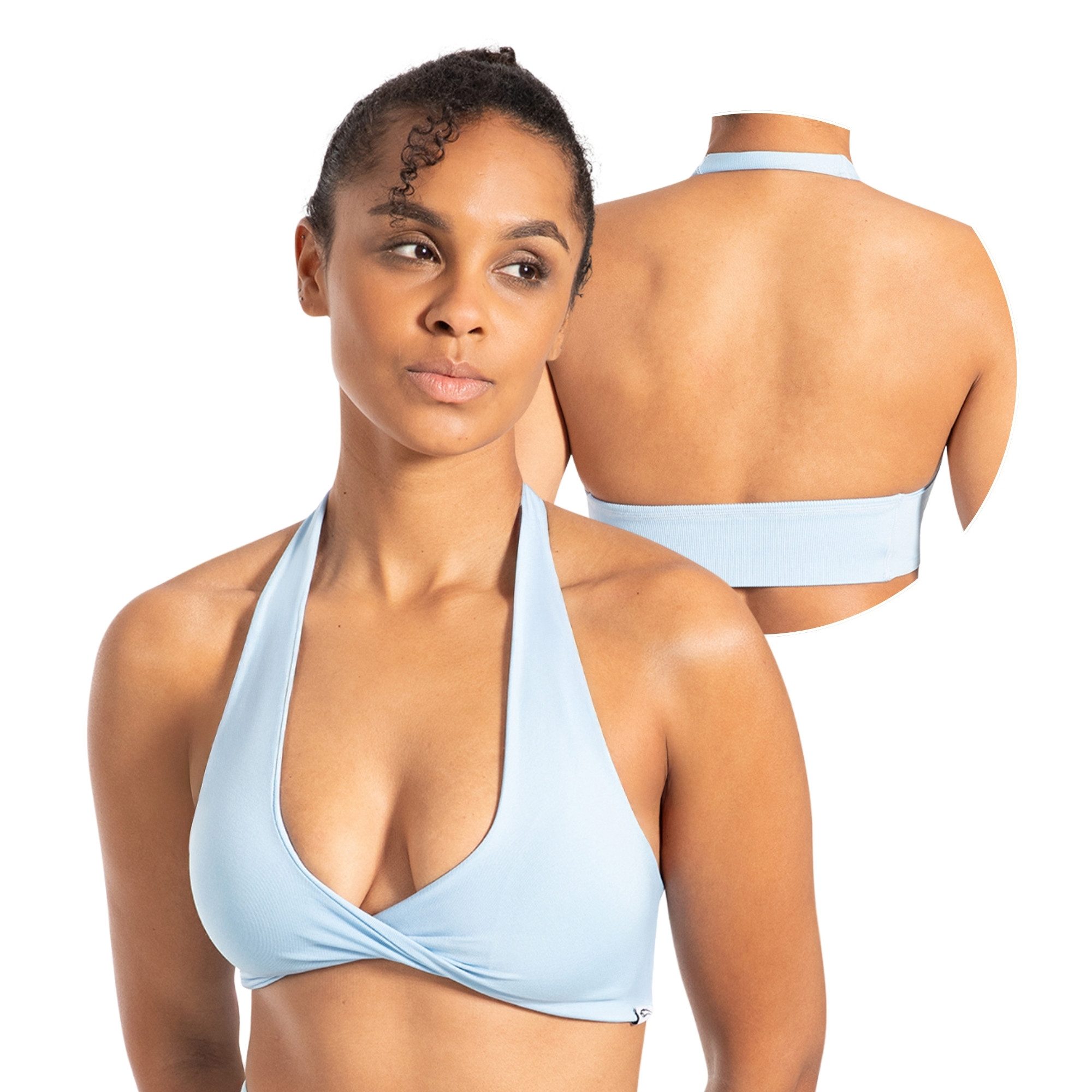 Smilodox Sport-BH Myrah Twisted, Shaped Fit Wickel-V-Ausschnitt & offener R günstig online kaufen