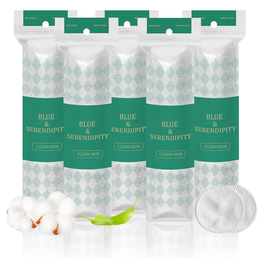 DEBAIJIA Make-up Schwamm Runde Make-up-Pads aus Bio-Baumwolle, Augen-Make-up-Entferner-Pads