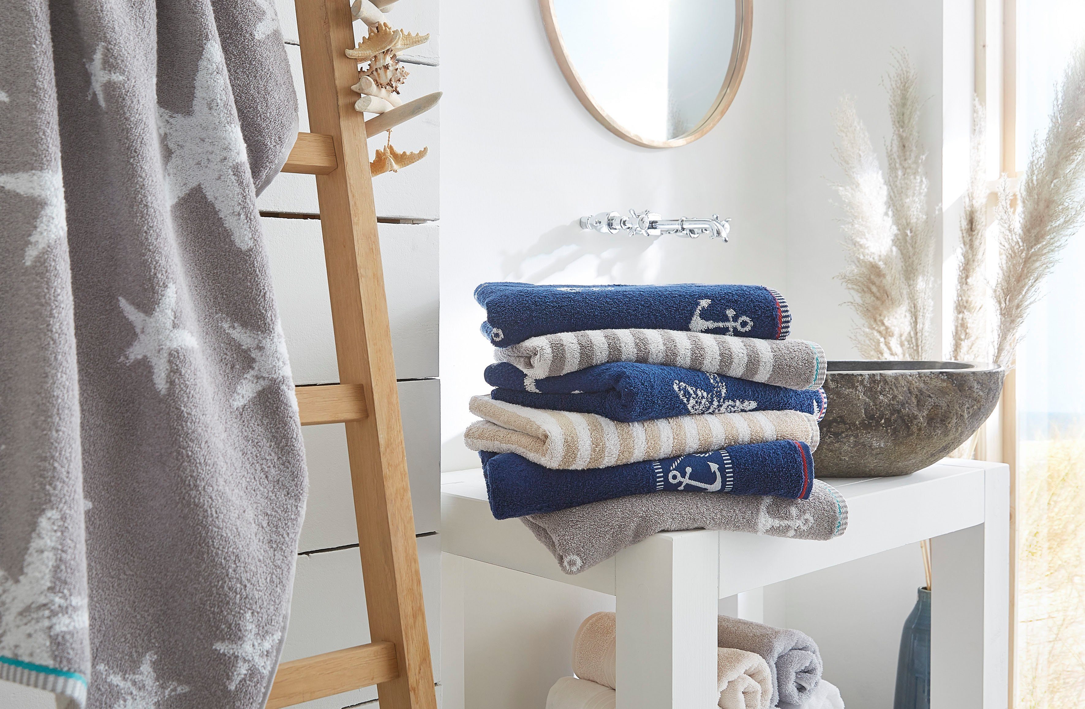 Dyckhoff Duschtuch Maritim, Starfish, Frottier (1-St) günstig online kaufen