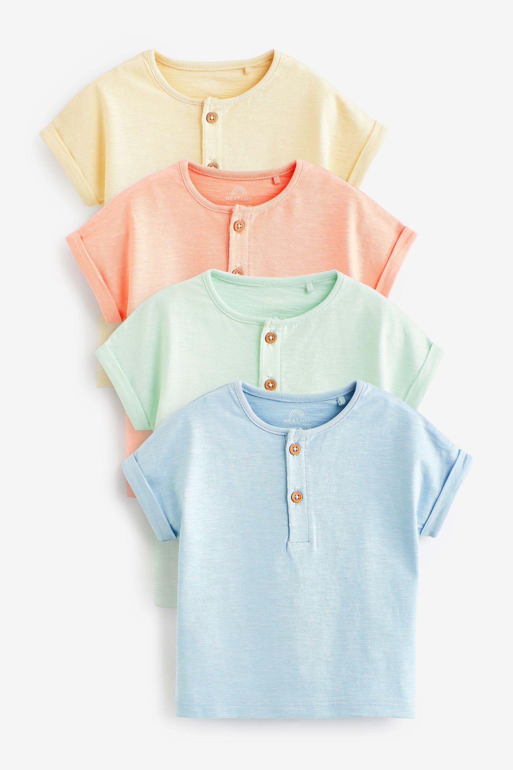 Next T-Shirt 4er-Pack Baby-T-Shirts aus Jersey (4-tlg) Pastel