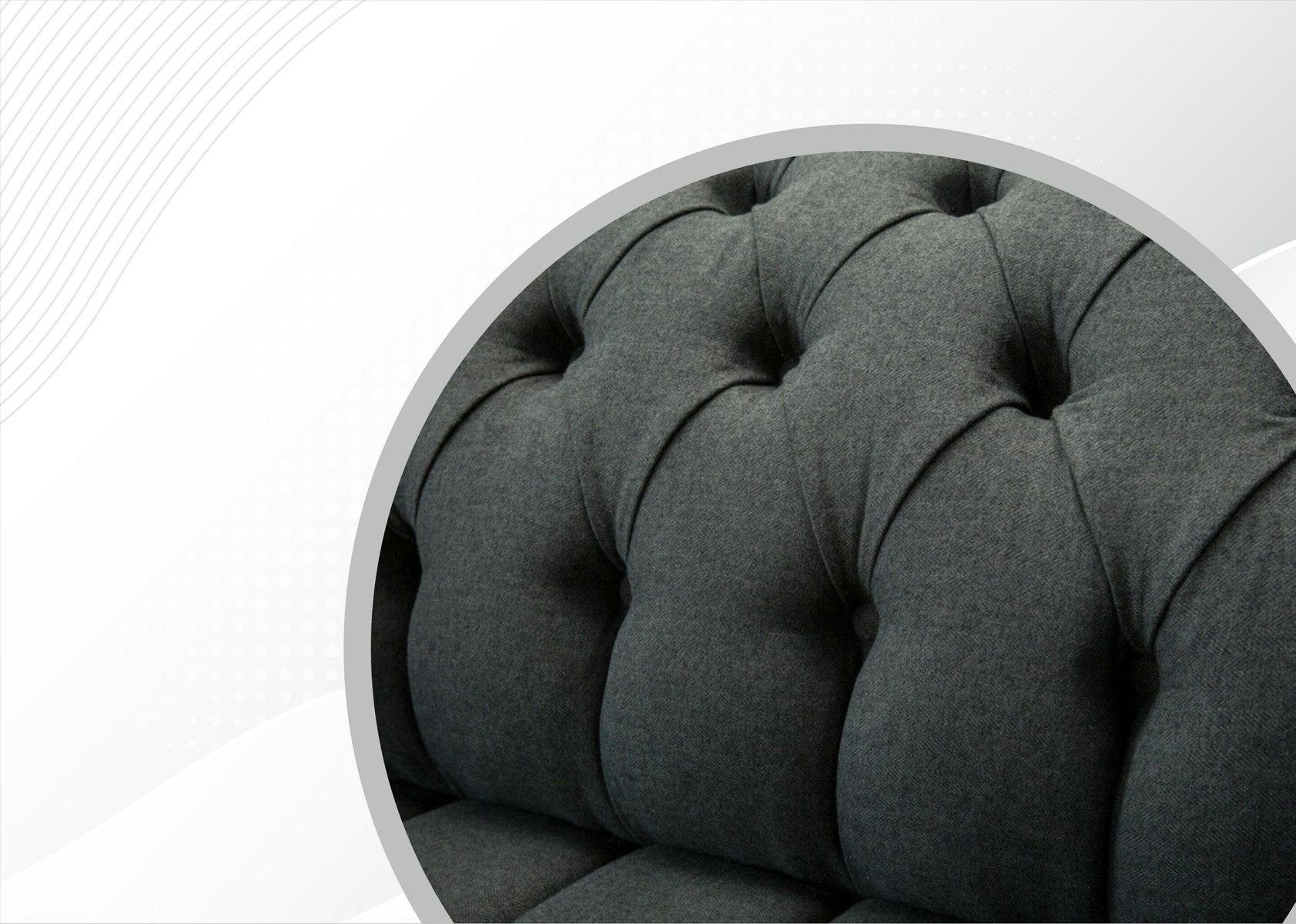 cm Sofa JVmoebel Sitzer 3 Design Chesterfield Sofa Couch Chesterfield-Sofa, 225