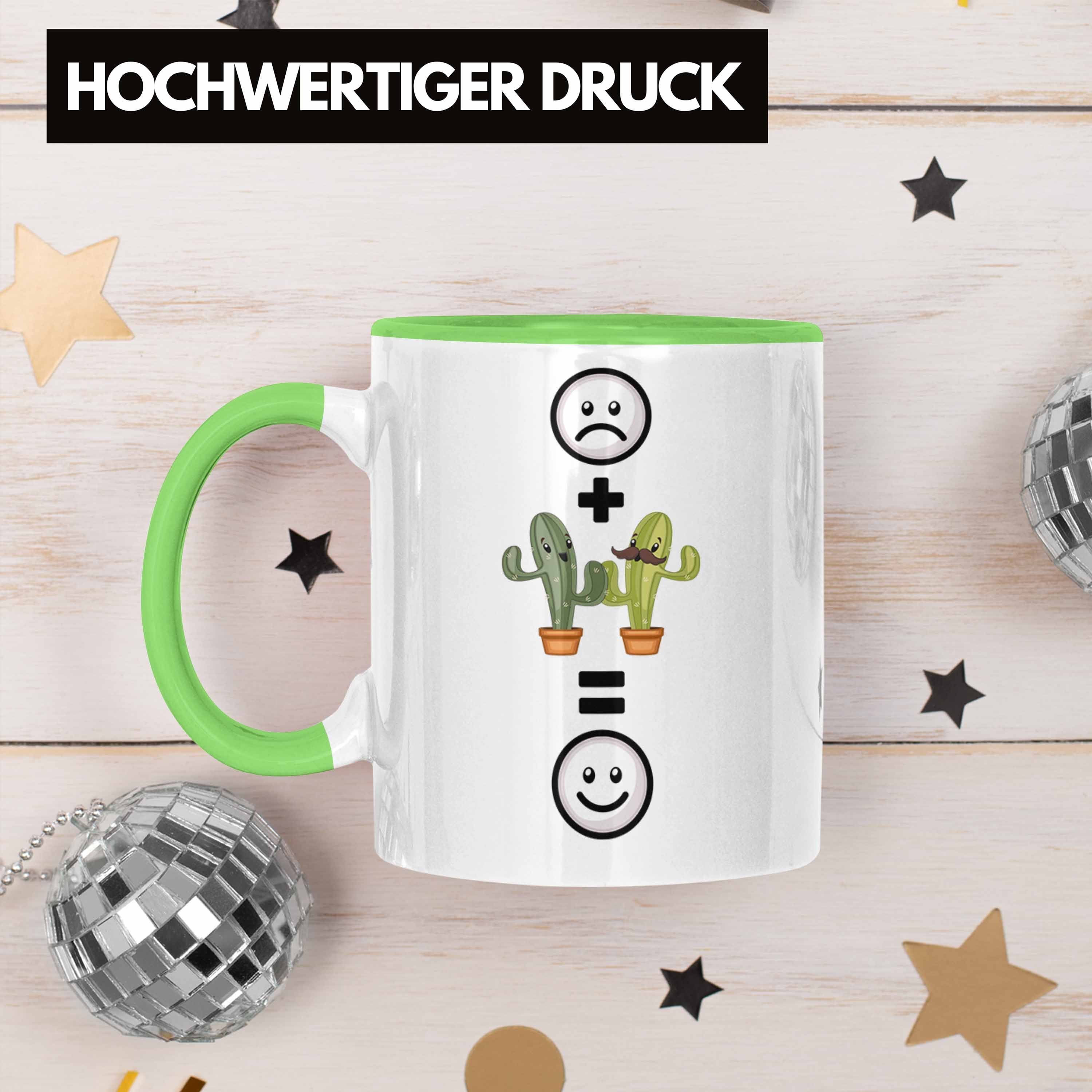 Lustige :(K Geschenkidee Grün Tasse Kaktus-Liebhaber Tasse Geschenk Kaktus Trendation für