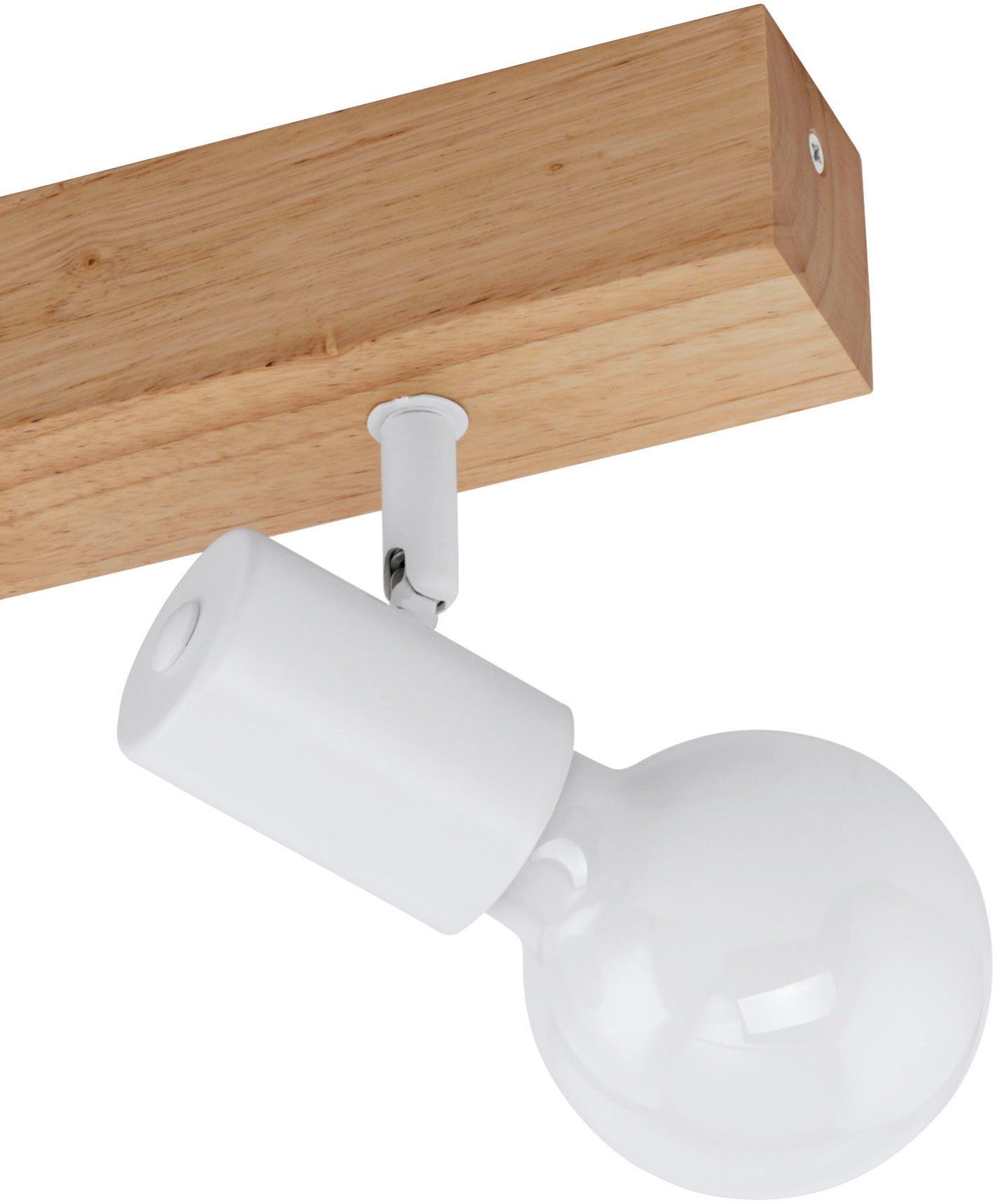 EGLO Deckenspot TOWNSHEND 3, ohne Leuchtmittel, Spot, Schlafzimmer, Flurlampe, L30 x B5 cm, 2X60W exkl.