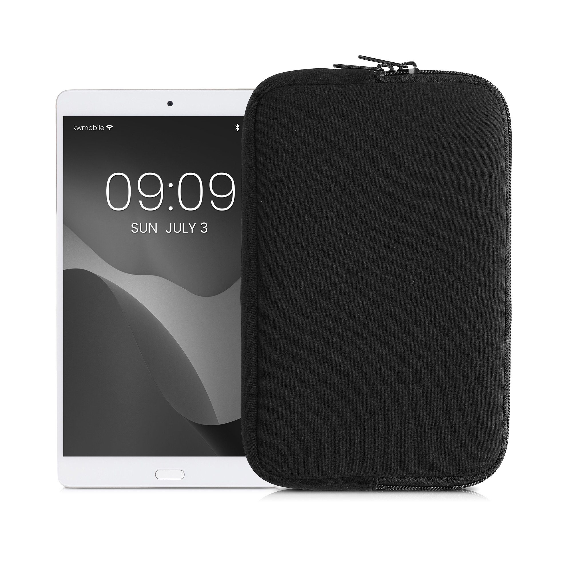 kwmobile Tablet-Hülle Tablet Hülle für 8"-8,4" Tablet, Universal Neopren Tasche Cover Case - Schutzhülle Sleeve in Schwarz von kwmobile