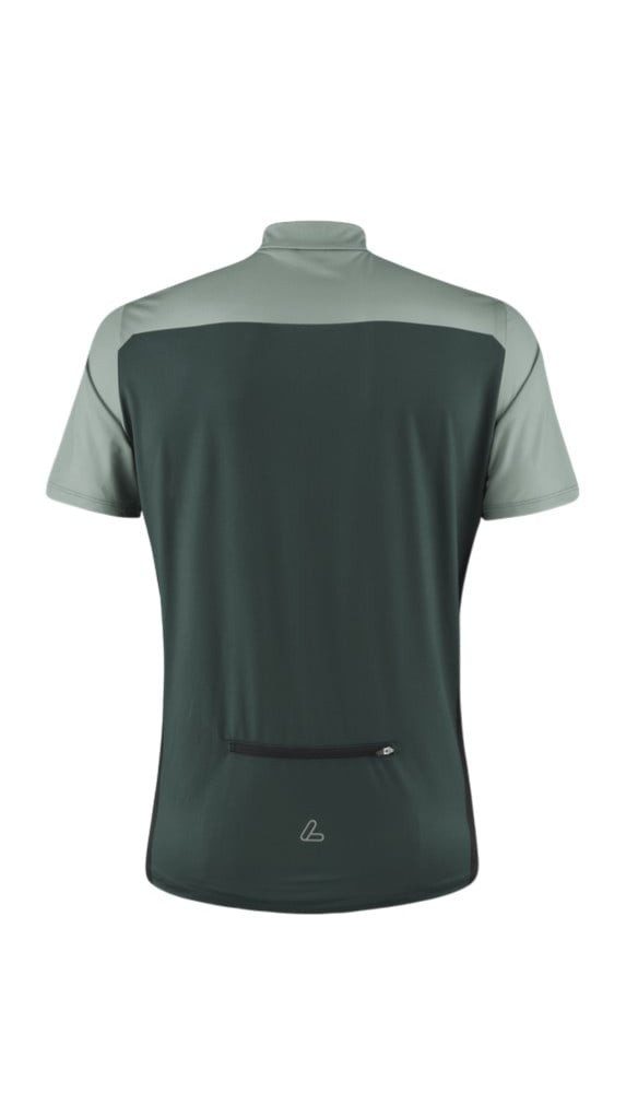 Löffler T-Shirt Fahrrad-Shirt Bike Sparta (Half-Zip, elastisch, schnelltrocknend) grün