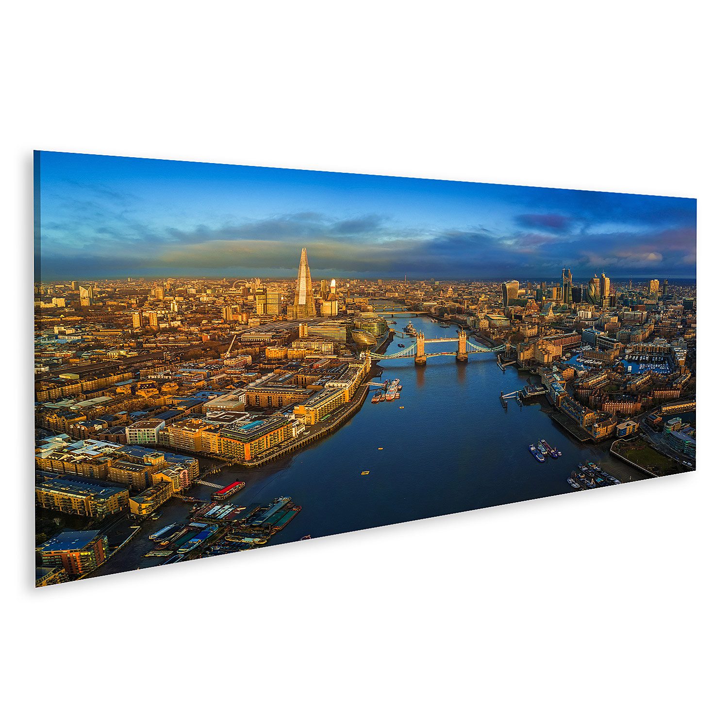 Leinwandbild London England Panoramablick auf die Skyline einschließlich Bilder