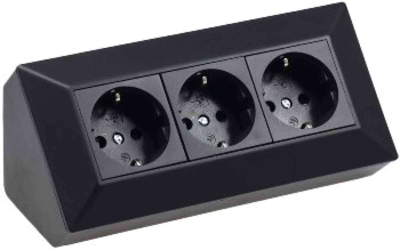 schwarz, 3600W, neutralweiß Mehrfachsteckdose