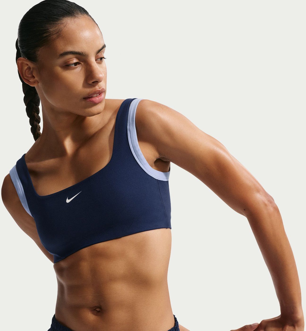 Nike Tanktop W NK1 SPRT BRA MIDNIGHT NAVY/ALUMINUM/WHITE