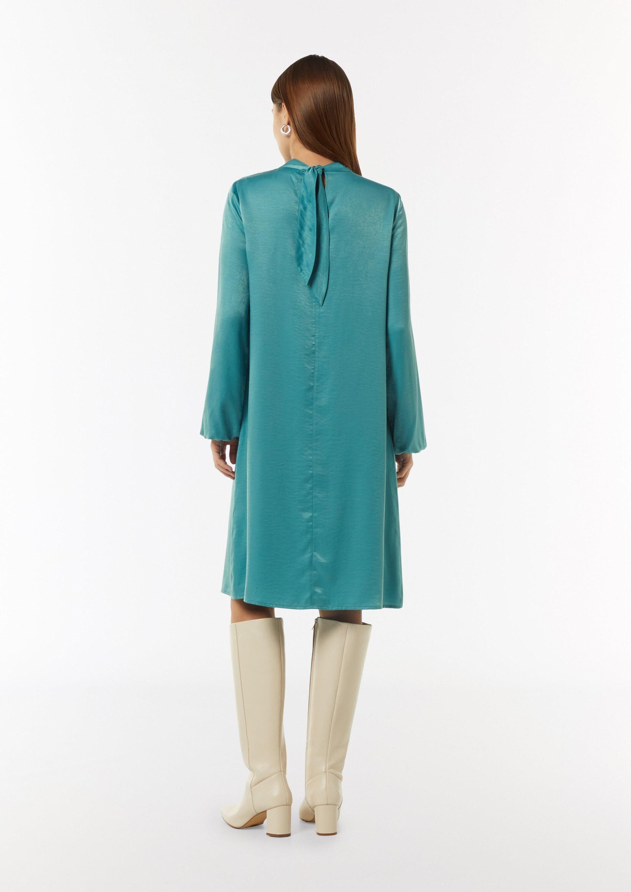 comma Minikleid Kleid Viskosemix-Kleid mit Bindedetail