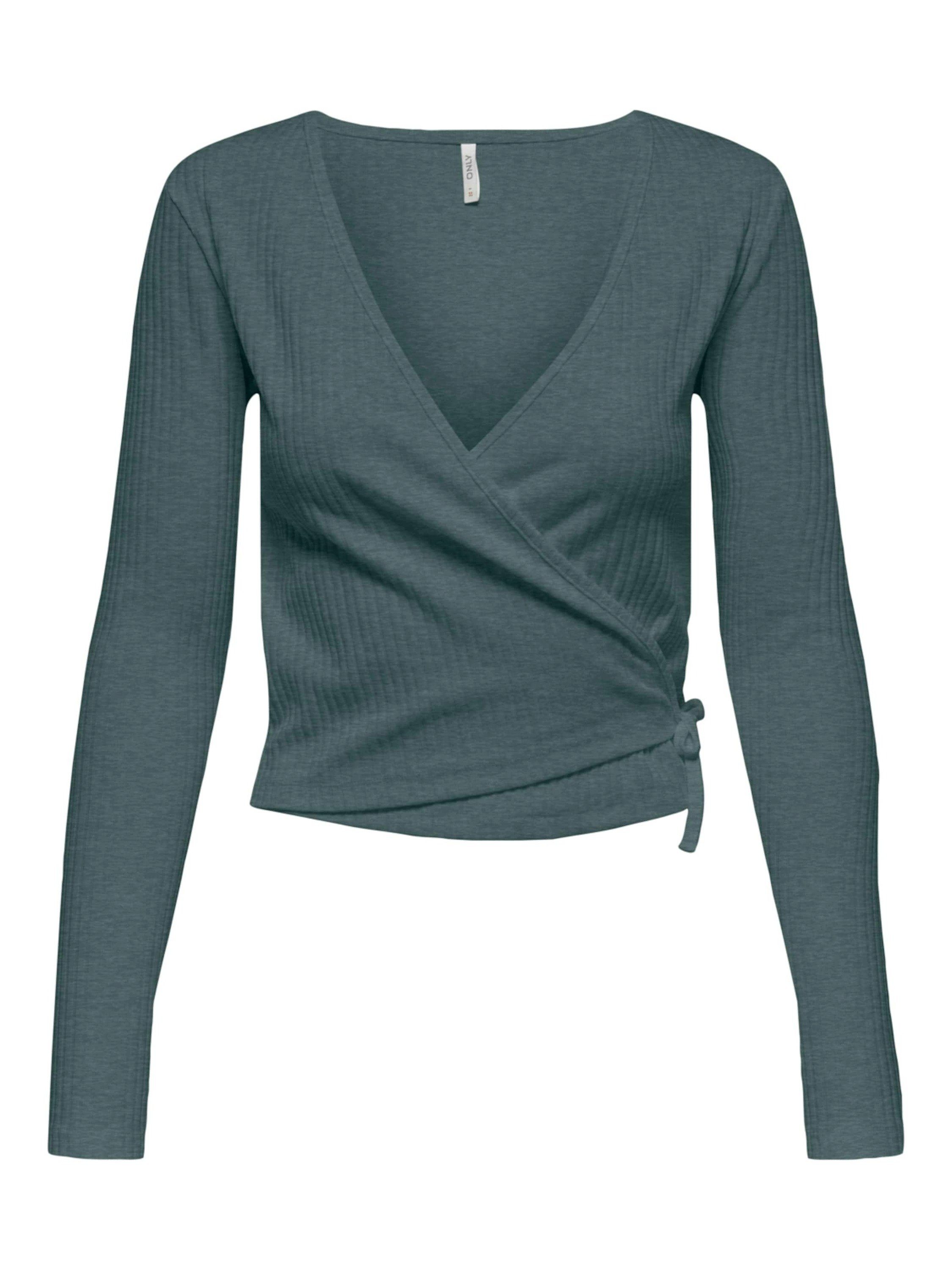 Geagodelia Damen Wickeloberteil Langarm – Für Yoga & Ballett, Aus Polyester, Vorn Bindbar