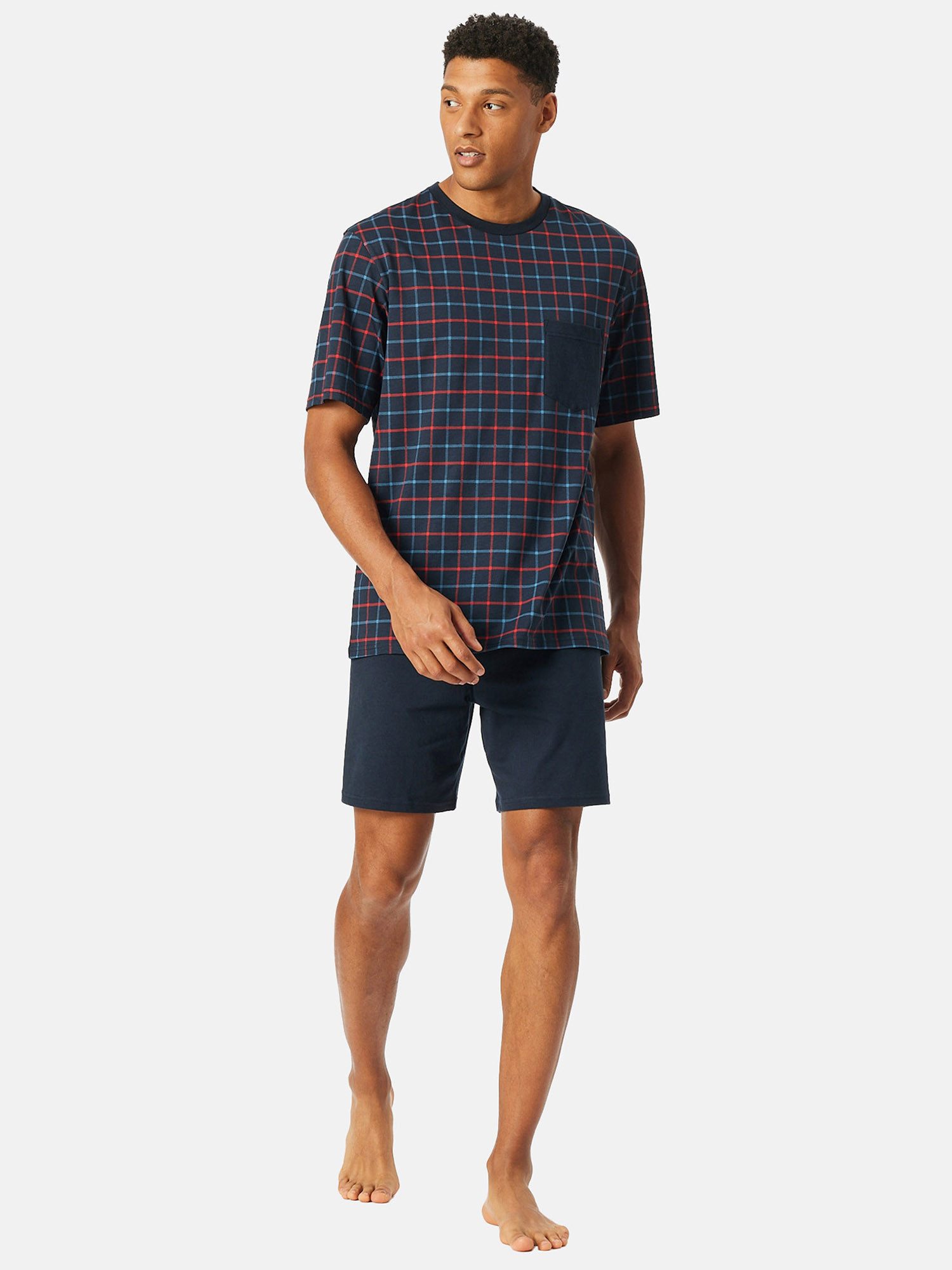 Schiesser Pyjama Rundhals - Comfort Essentials günstig online kaufen