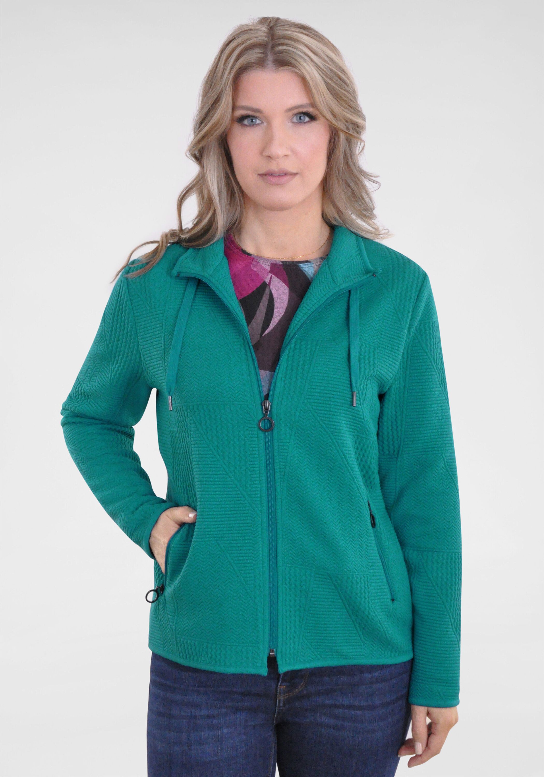 NAVIGAZIONE Sweatjacke mit Struktur