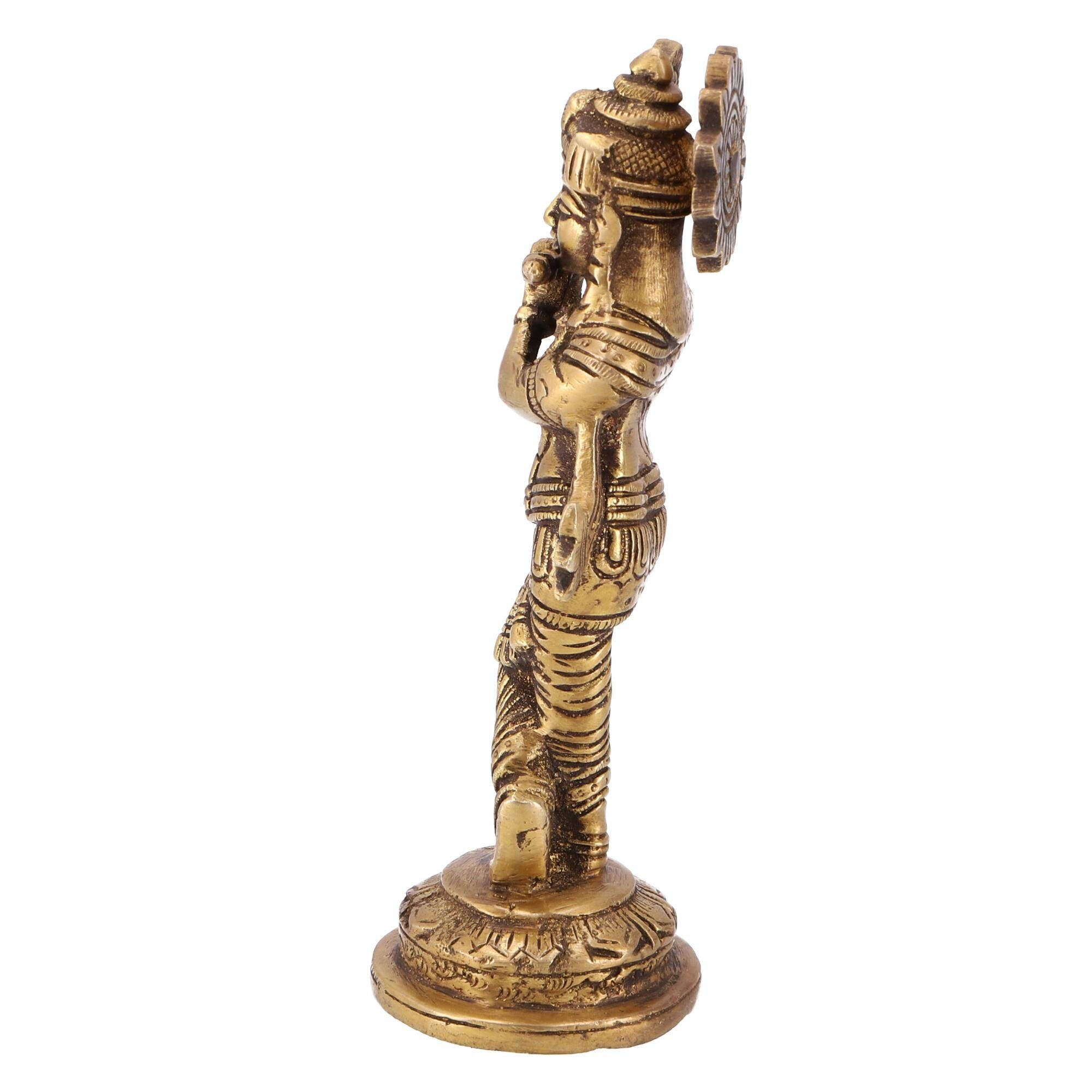 Krishna cm 19 Statue Statue Dekofigur Guru-Shop Messingfigur, -..