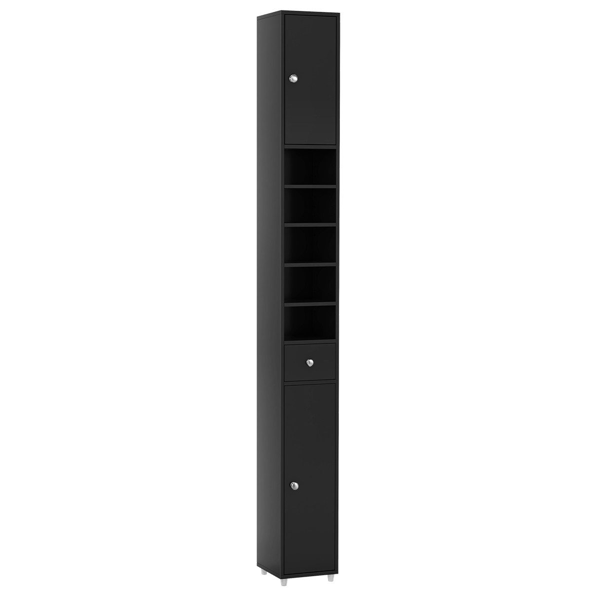 COSTWAY Hochschrank Badschrank schmal, mit Schublade, günstig online kaufen