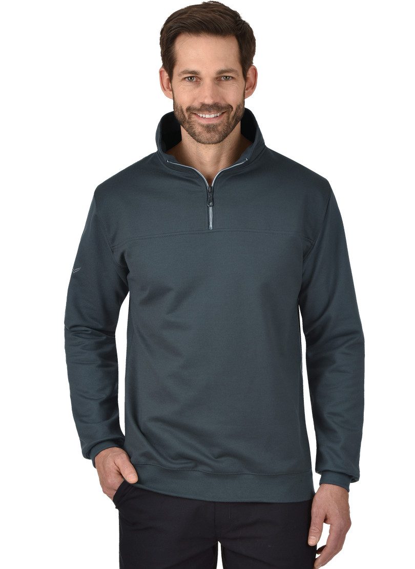 Sweatshirt TRIGEMA Sweatshirt mit Reißverschluss