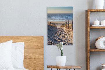OneMillionCanvasses® Leinwandbild Sand - Strand - Düne - Meer - Sommer, (1 St), Leinwandbild fertig bespannt inkl. Zackenaufhänger, Gemälde, 20x30 cm
