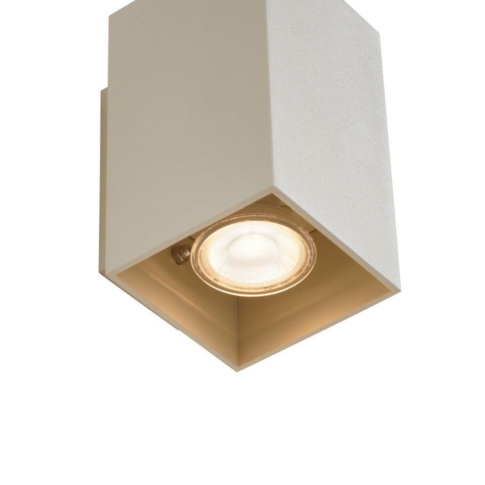 Qazqa Wandleuchte Sandy, ohne Leuchtmittel, GU10, Beige, Modern, Aluminium, günstig online kaufen