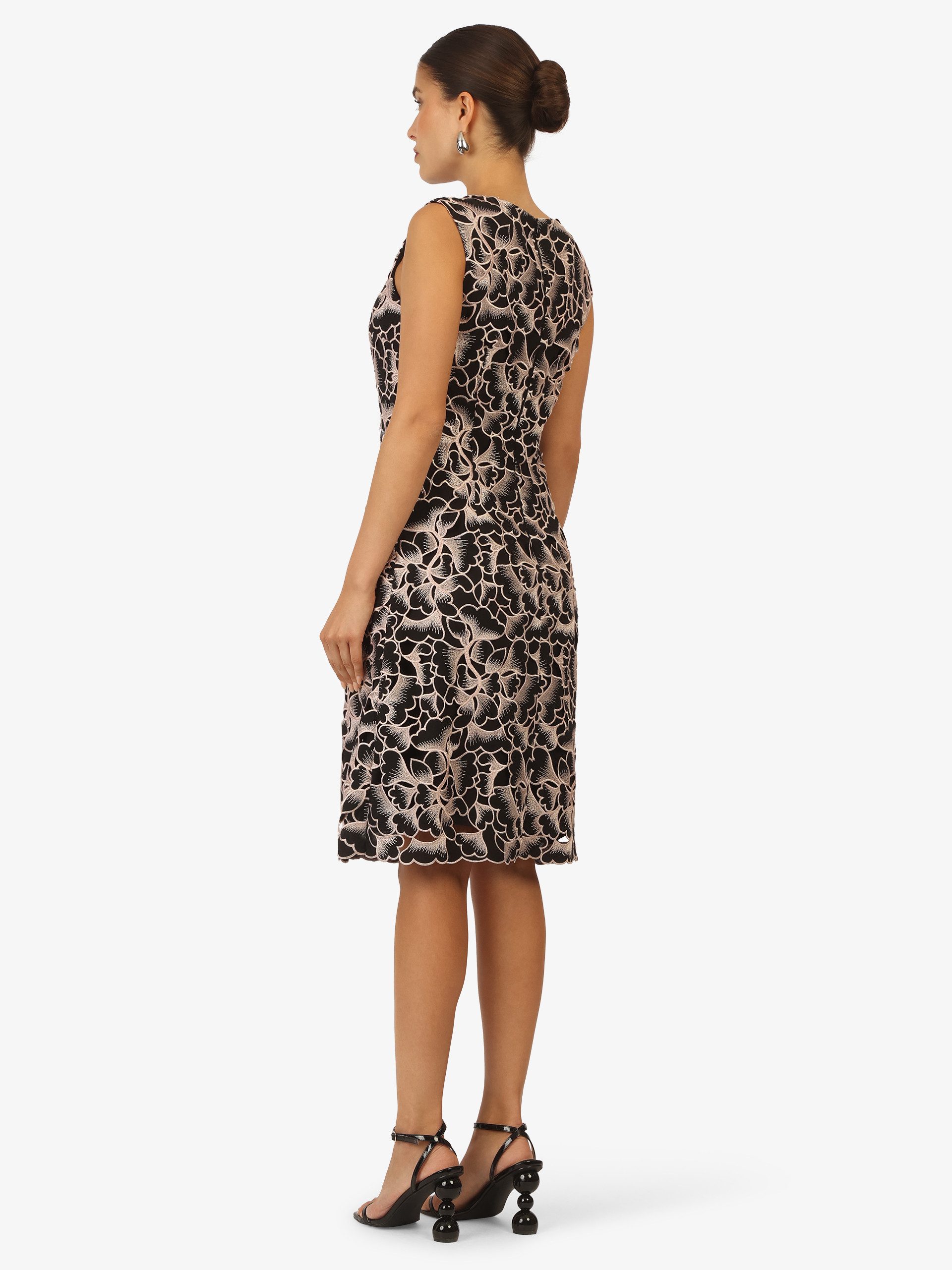Kraimod Cocktailkleid mit floraler Spitze und Rundhals – Bild 3 von 5