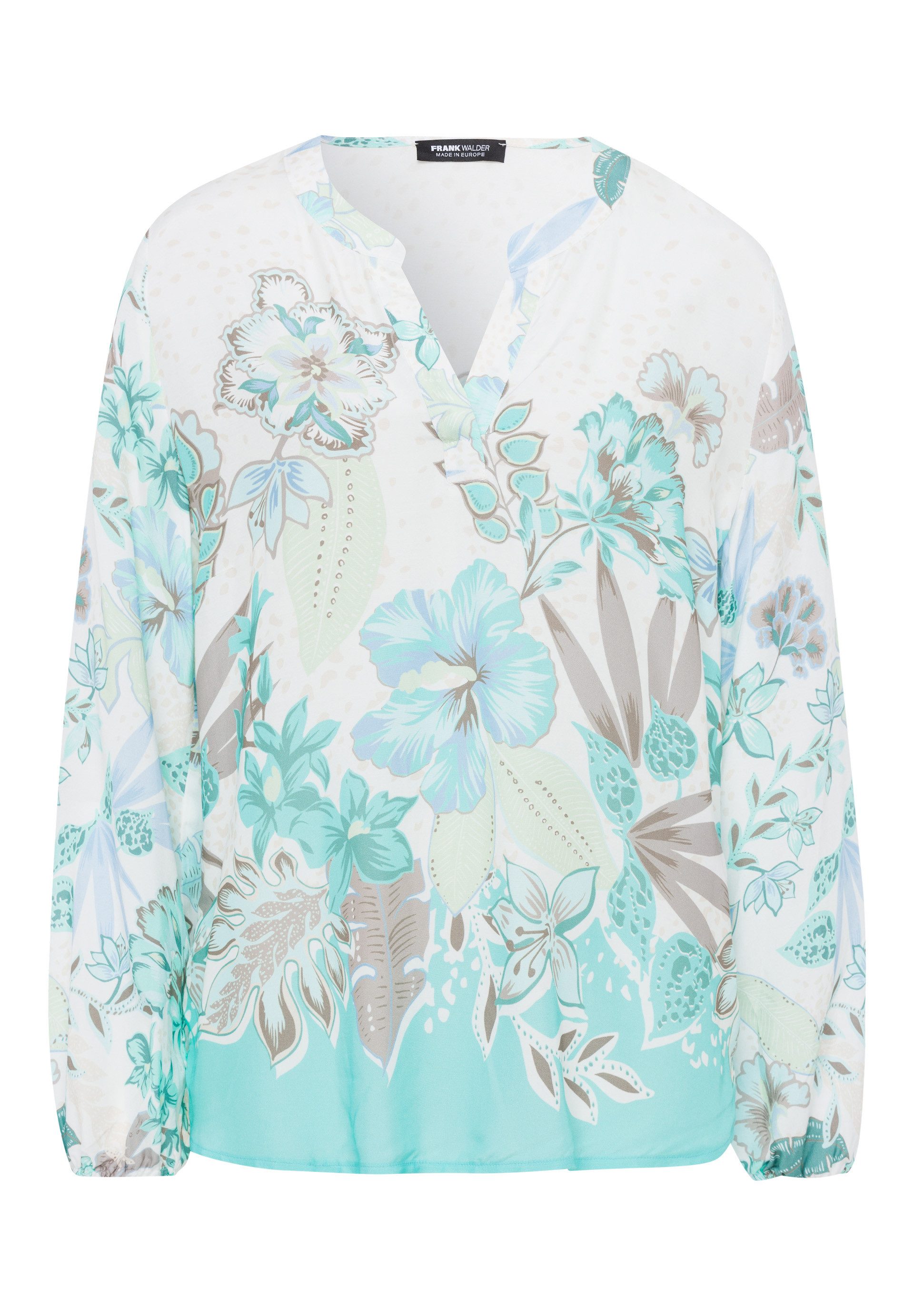 FRANK WALDER Schlupfbluse mit sommerlichen Panneauxprint günstig online kaufen