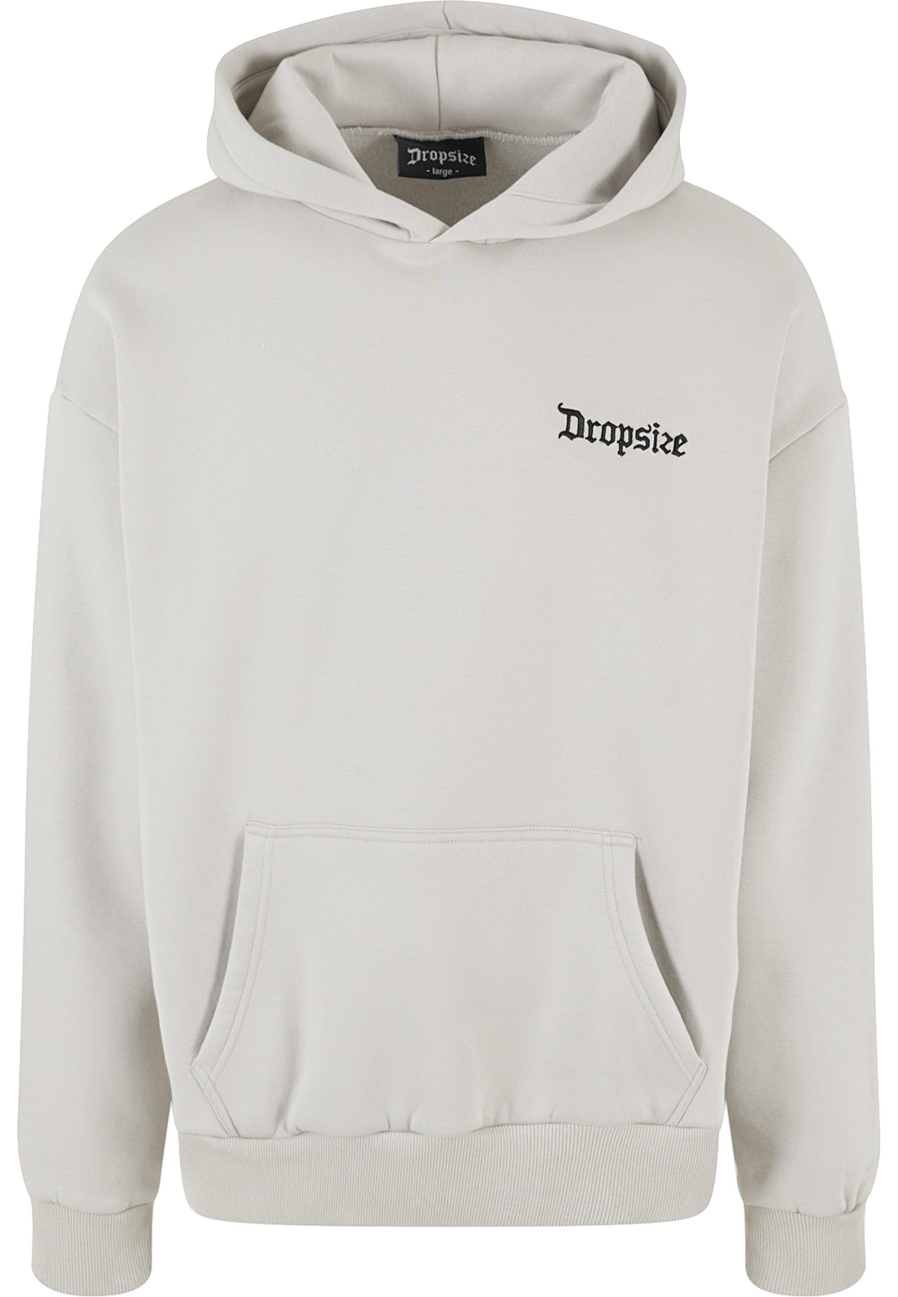 Kapuzenpullover Dropsize Herren Heavy Oversize Puffer Logo Backprint Hoodie