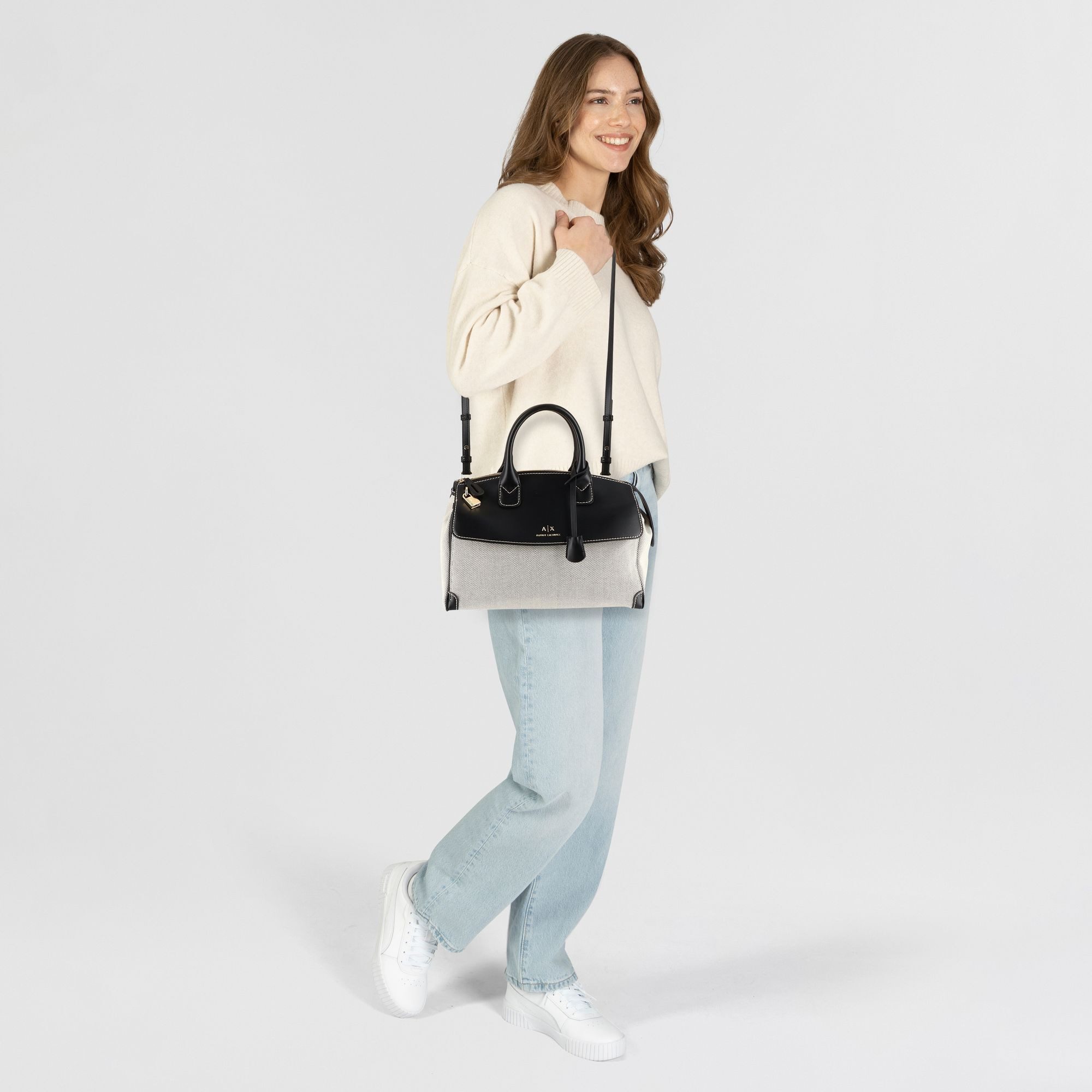 ARMANI EXCHANGE Henkeltasche, Polyester günstig online kaufen