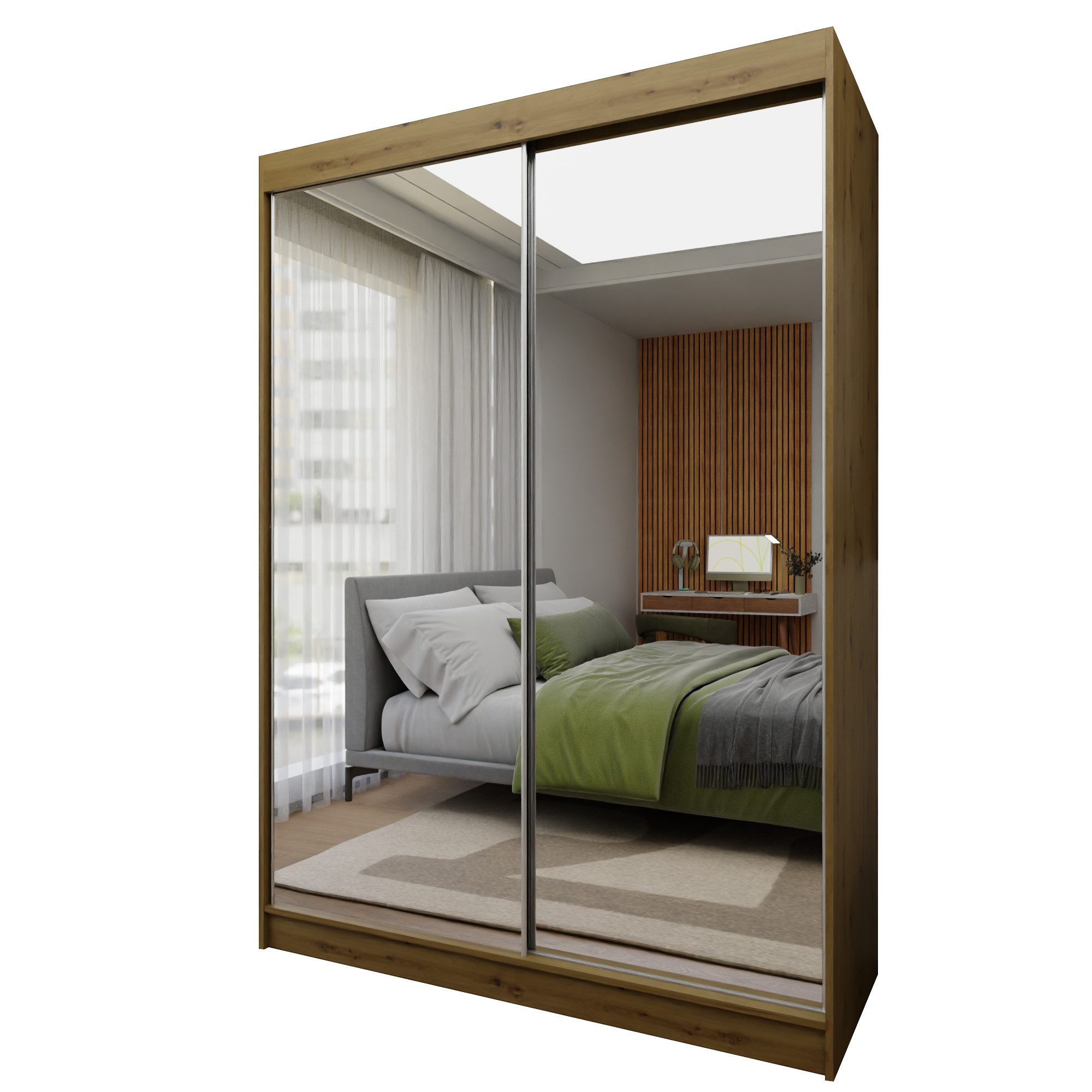 Beautysofa Schiebetürenschrank Doroti (modernes Garderobeschrank, 120, günstig online kaufen