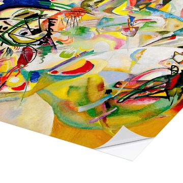 Posterlounge Wandfolie Wassily Kandinsky, Komposition VII, Arztpraxis Malerei