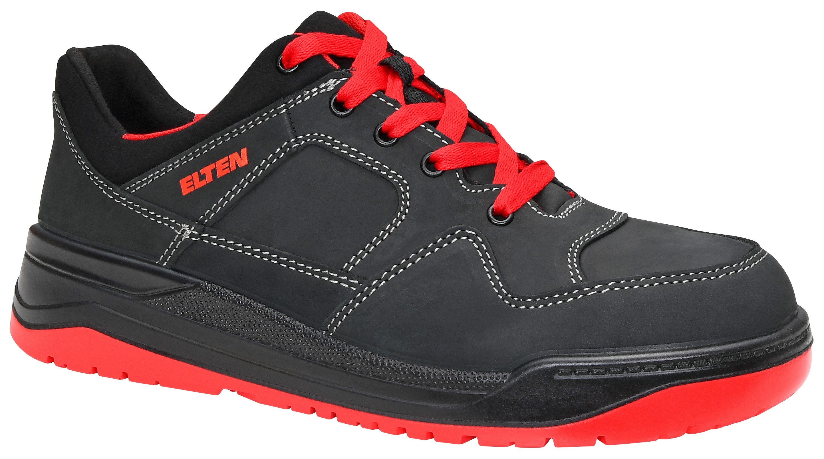 ELTEN MAVERICK black-red Low ESD S3S Sicherheitsschuh (Schuhkarton, Paar)