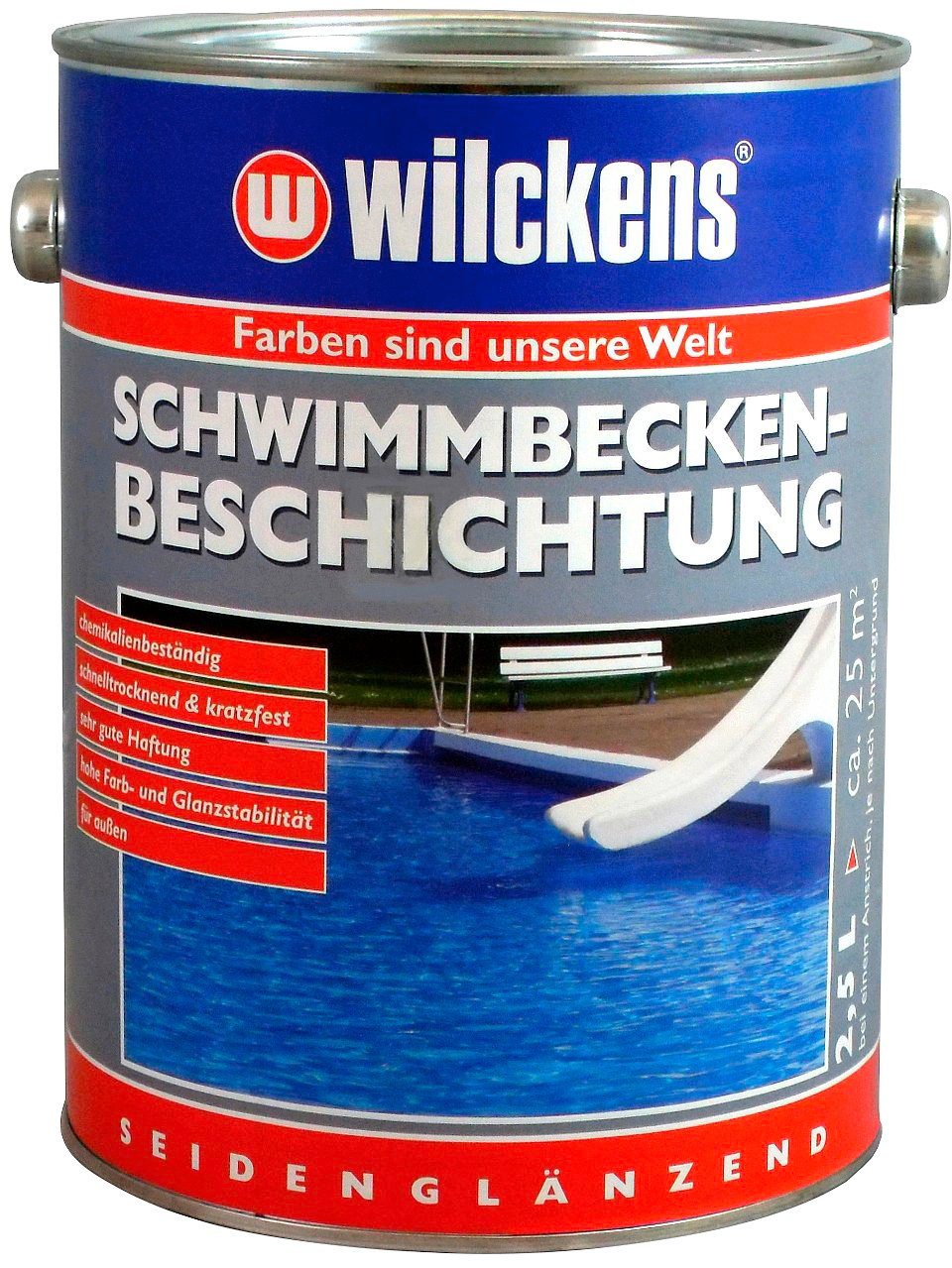 Bodenversiegelung Farben Wilckens chemiekalienbeständig Schwimmbecken-Beschichtung,