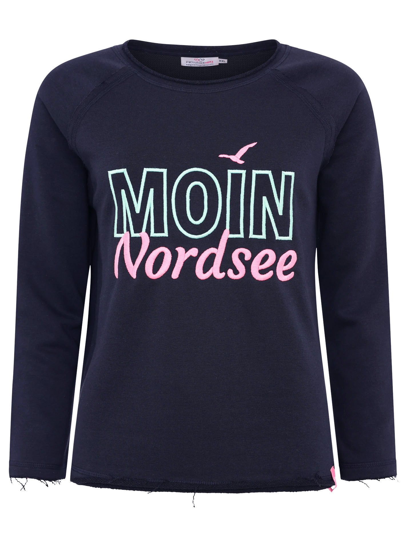 Zwillingsherz Sweatshirt "Moin Nordsee" mit Used-Look günstig online kaufen