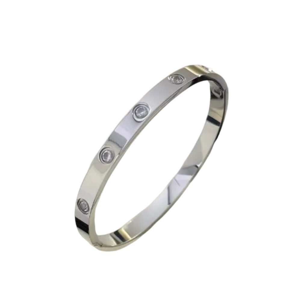 Lale Collection® Armreif Edelstahl-Armreif Strass Accessoire günstig online kaufen
