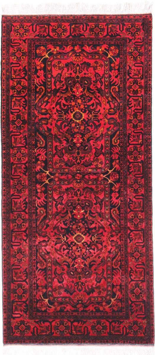 Orientteppich Khal Mohammadi Belguiqe 103x204 Handgeknüpfter Orientteppich Läufer, Nain Trading, rechteckig, Höhe: 6 mm