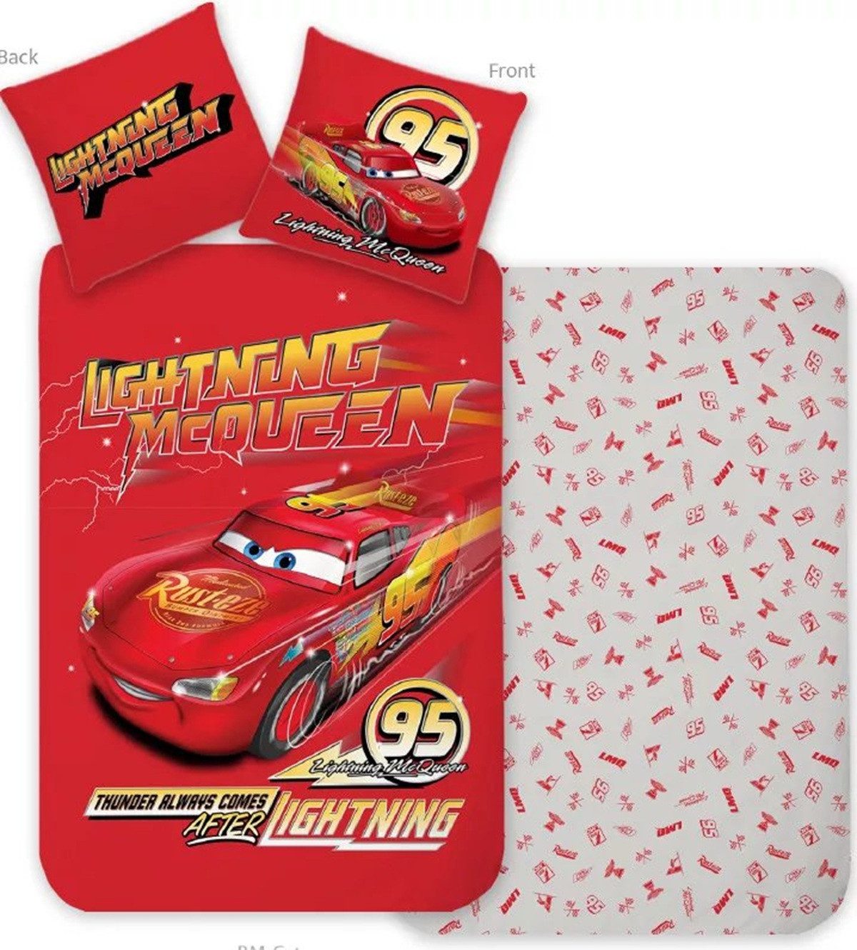 Disney Kinderbettwäsche Disney Cars Thunder Kinderbettwäsche Lightning McQueen auf Hochtouren