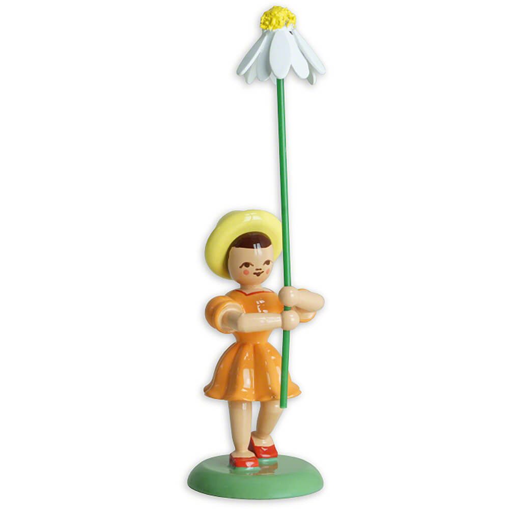 Blank Kunstgewerbe Dekofigur Blumenkind mit Kamille, farbig (11,5cm) von Blank Kunsthandwerk