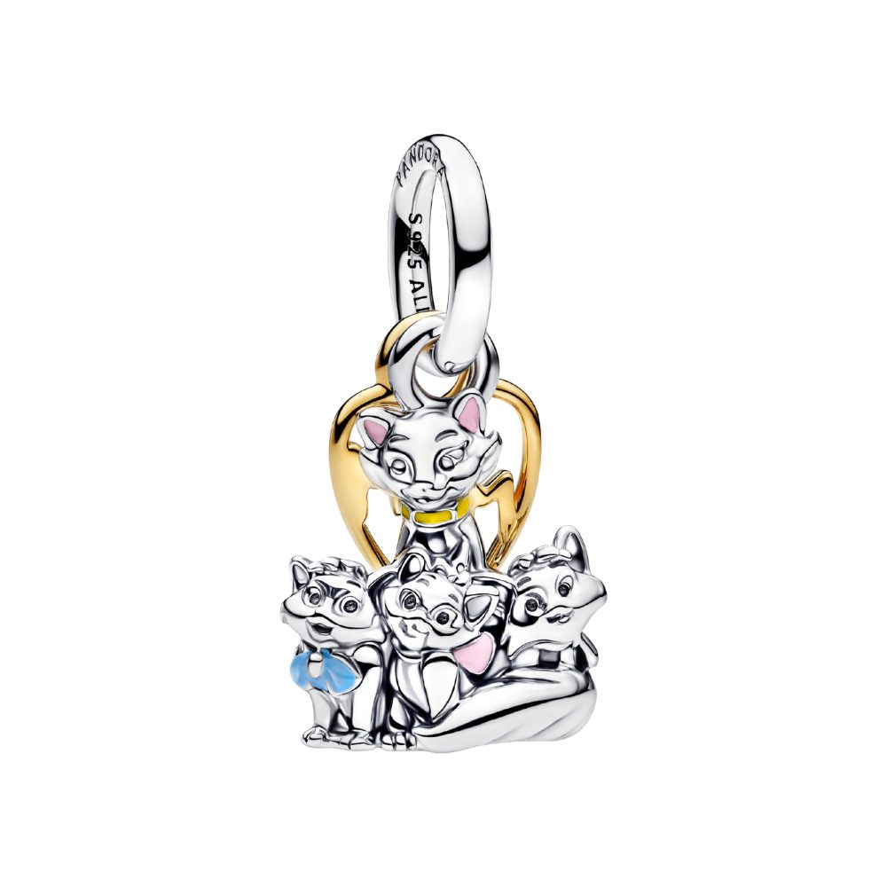 Pandora Charm-Einhänger 764465C01, Vergoldet, Disney, Aristocats