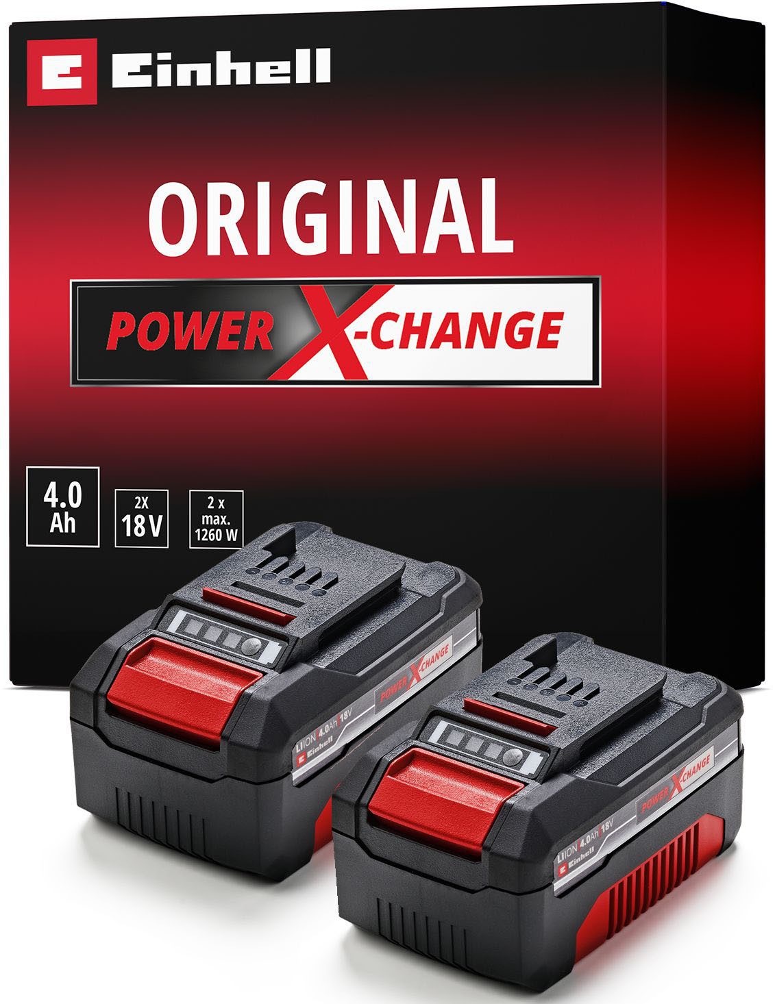 Einhell »PXC-Twinpack« Akku (2 St), 18 V, 4 Ah