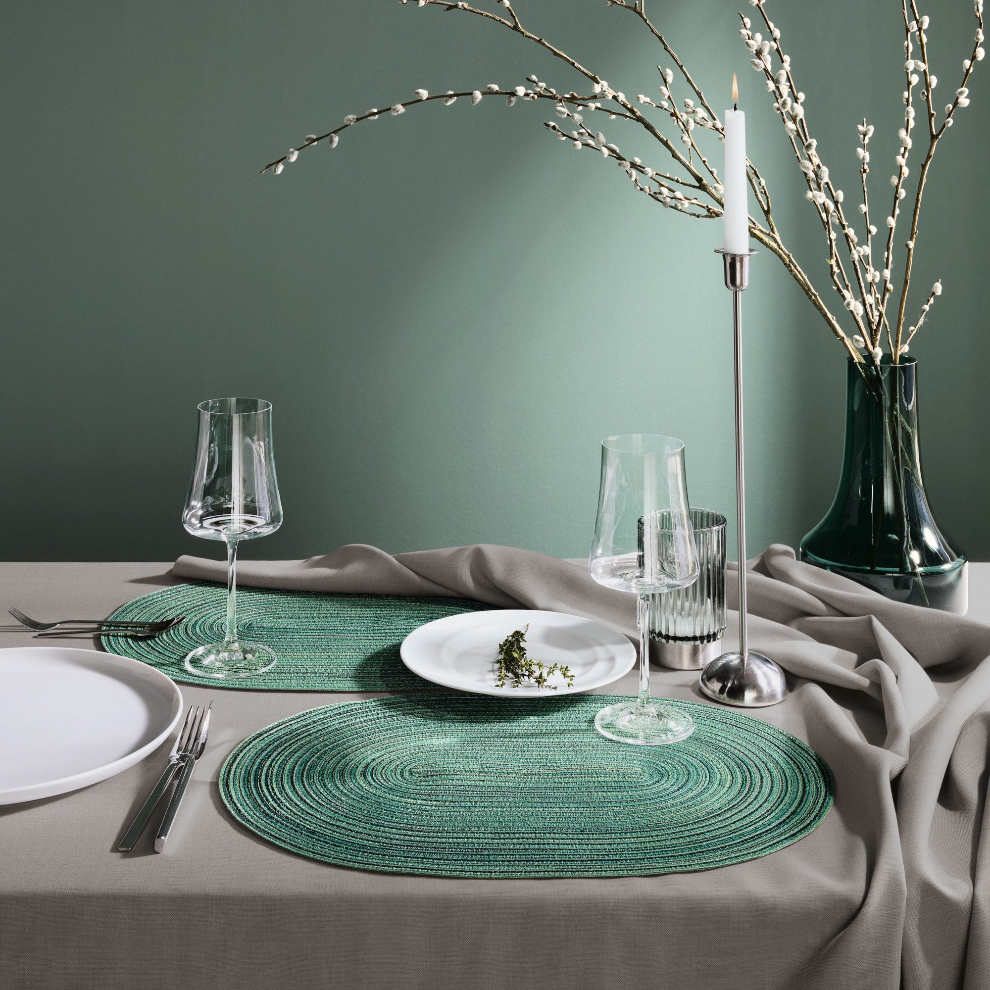 Erwin Müller Platzset Tischset "Silves" 2er-Pack, Uni