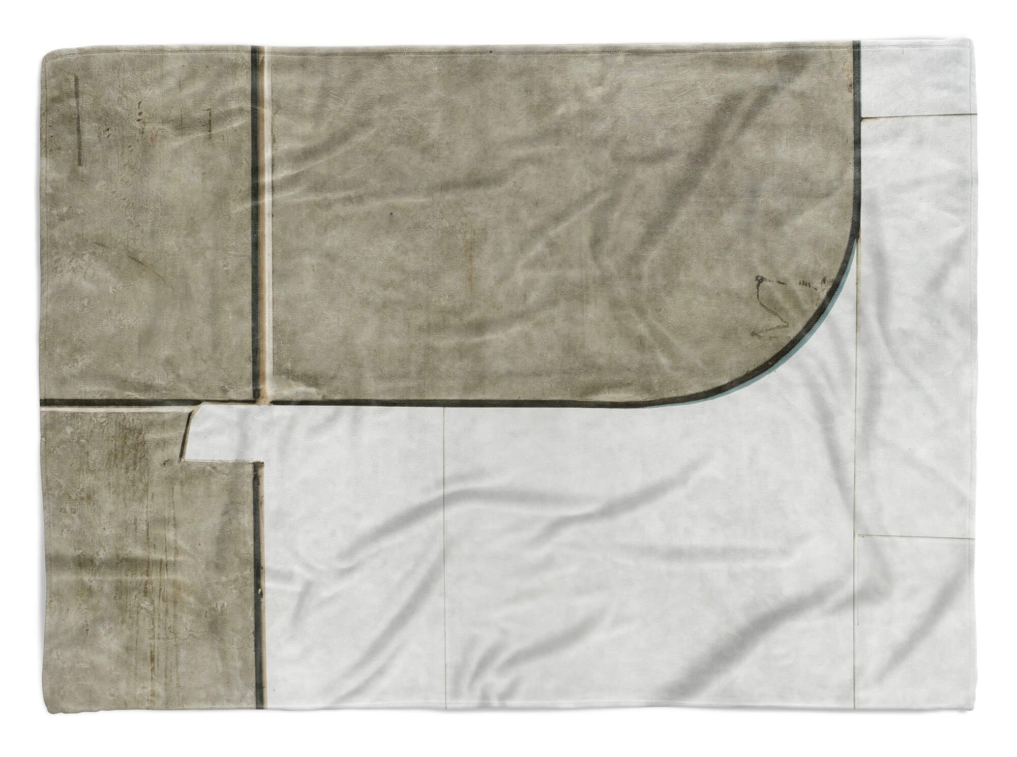 Saunatuch Kuscheldecke Handtücher mit Struktur Art Kunstvo, Fotomotiv (1-St), Handtuch Sinus Strandhandtuch Handtuch Baumwolle-Polyester-Mix Nahaufnahme