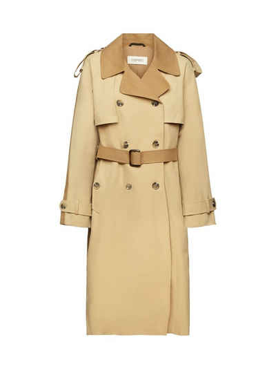 Esprit Funktionsmantel Trenchcoat im Bahnendesign