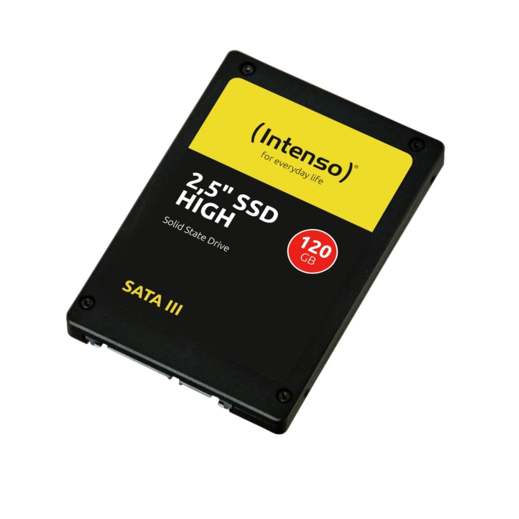 Intenso High SSD-Festplatte (120 GB) 2.5"" 520 MB/S Lesegeschwindigkeit, 480 MB/S Schreibgeschwindigkeit