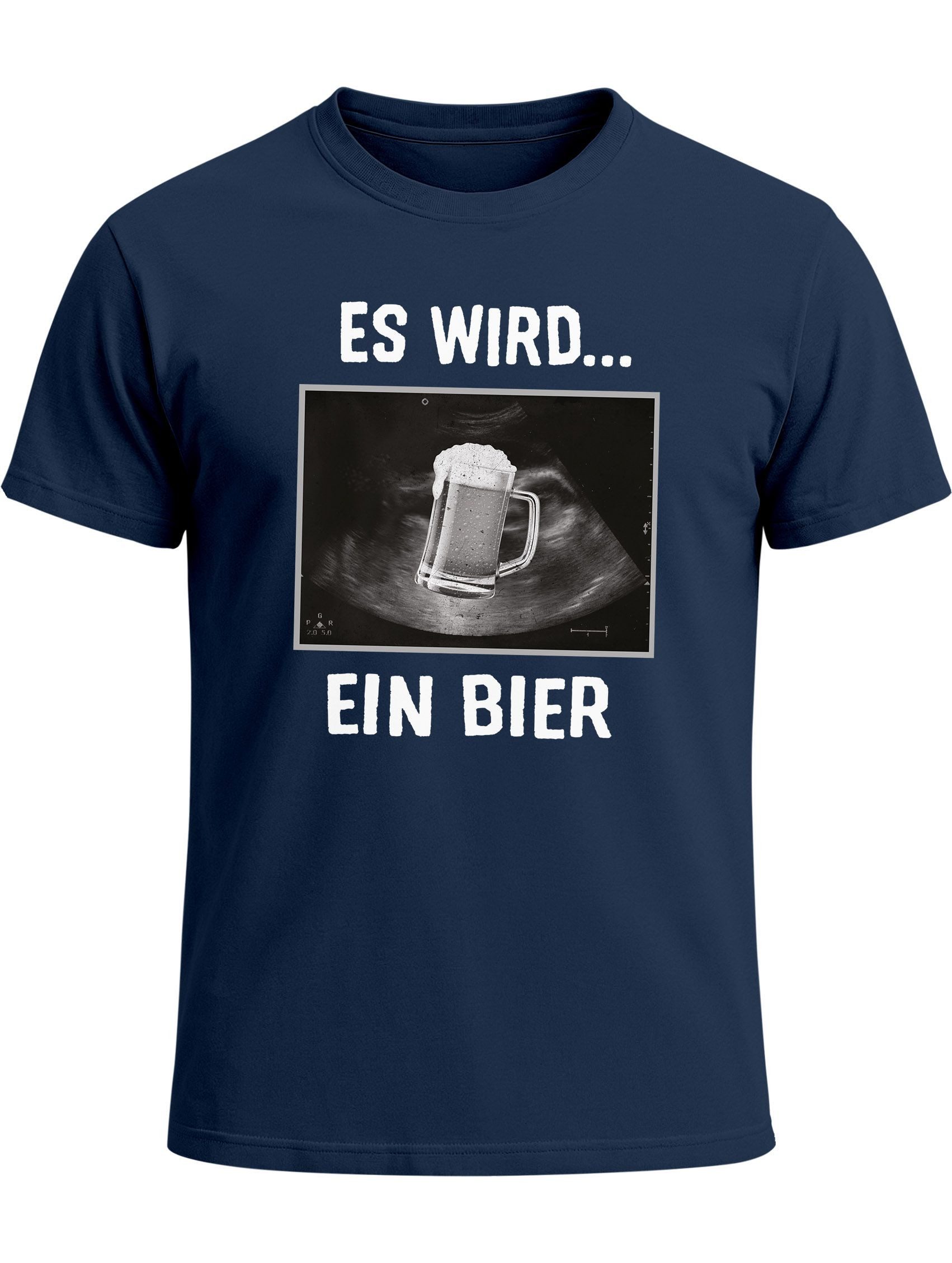 MoonWorks Print-Shirt Herren T-Shirt Männer Bier Alkohol Spruch Partyshirt Fasching mit Print