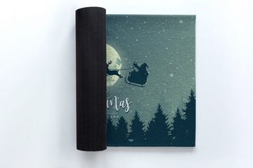 Fußmatte Weihnachten Schmutzfangmatte Rutschhemmend Eingangsmatte: 90 x 60, Tulup, Schmutzfangmatte, Rechteckig, Rutschfest