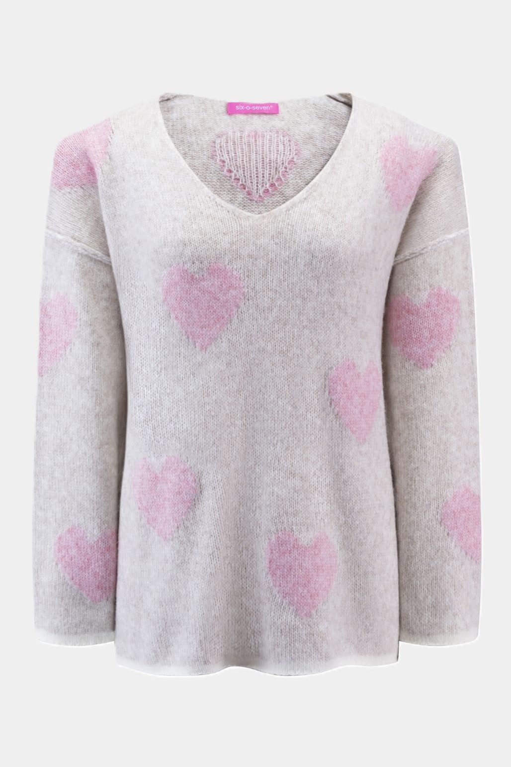 six-o-seven Strickpullover Six-o-Seven Strickpullover mit eingestrickte günstig online kaufen