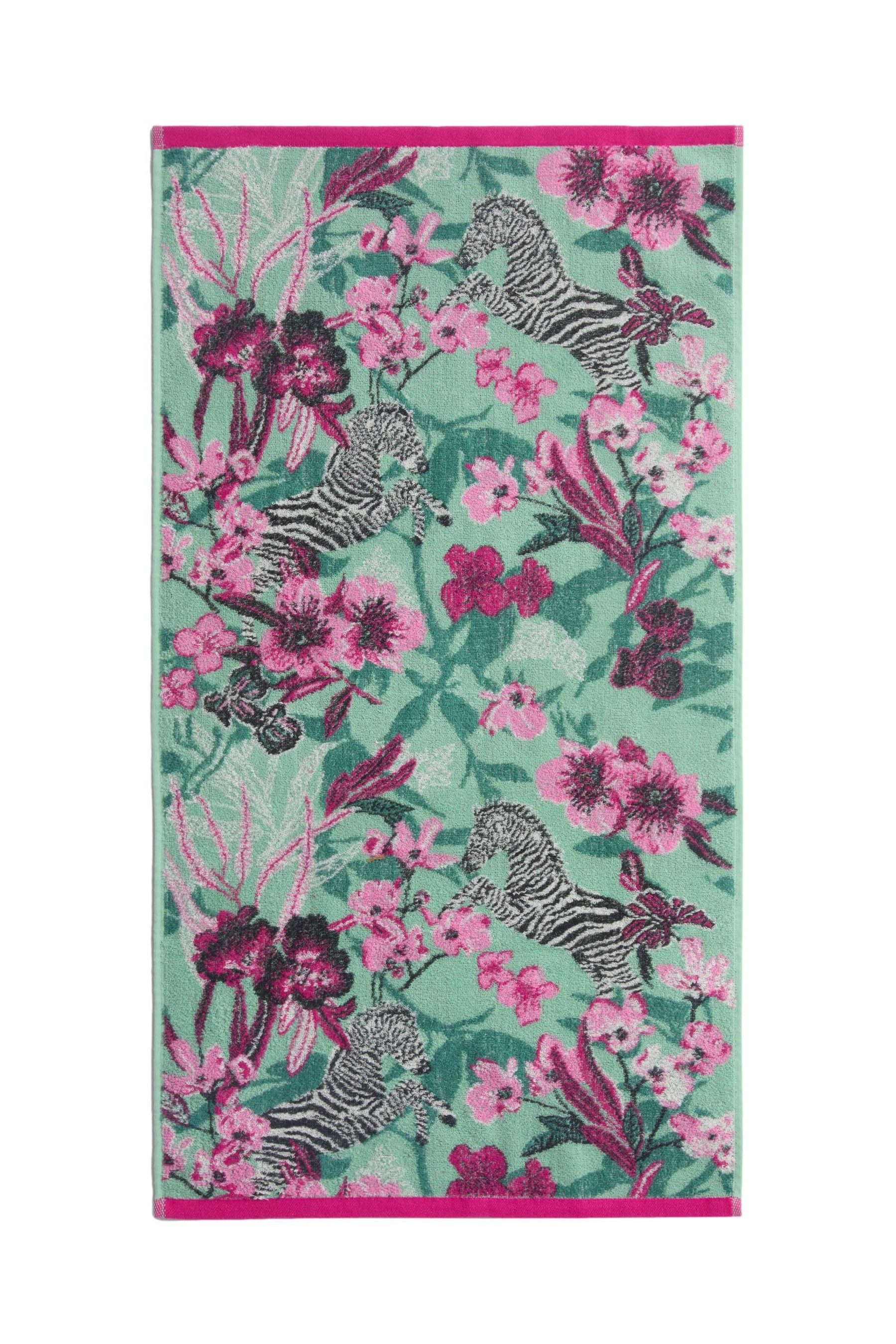 Next Handtuch Handtuch aus 100 % Baumwolle, Zebra und Blumen, (1-St) günstig online kaufen