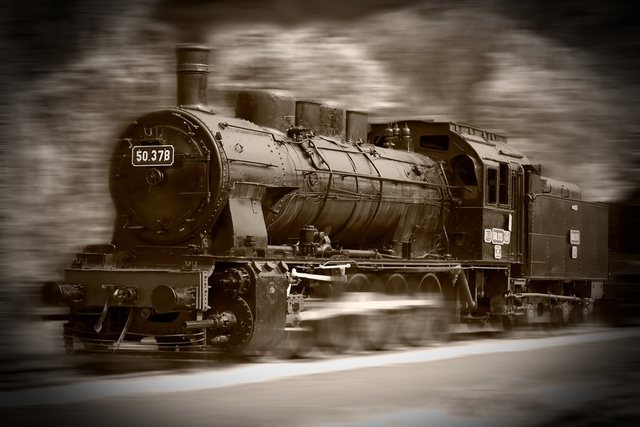 Papermoon Fototapete »Steam Locomotive«, glatt-Otto