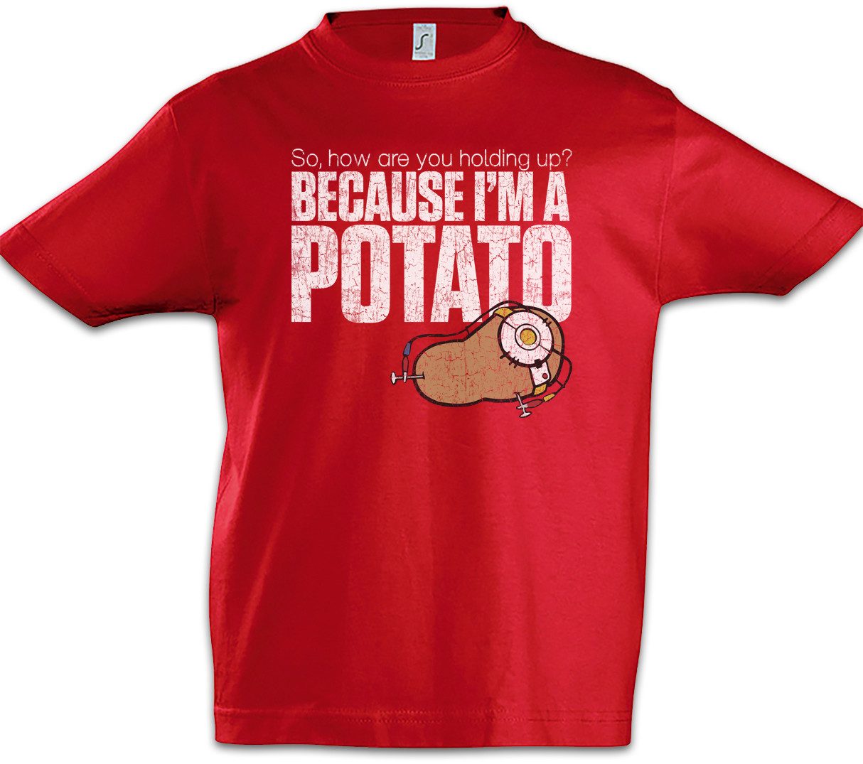 Print-Shirt Because I'm A Potato Kinder T-Shirt Shooter Portal Gamer Fun Games