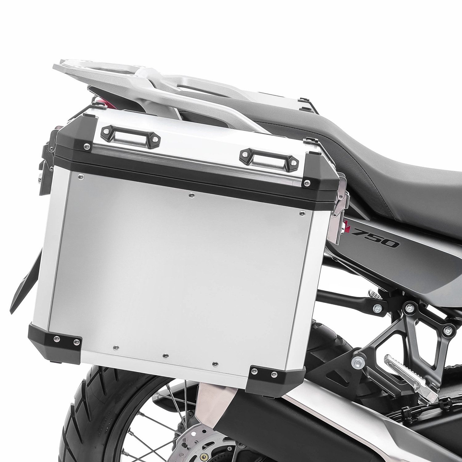 Bagtecs Kofferset Set Alukoffer + Kofferträger passend für Honda Transalp XL 750 23-26 A