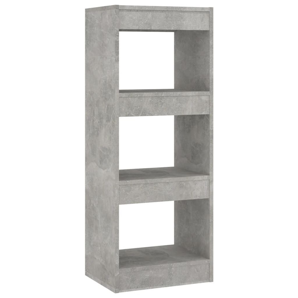 vidaXL Bücherregal Bücherregal/Raumteiler Betongrau 40x30x103 cm günstig online kaufen