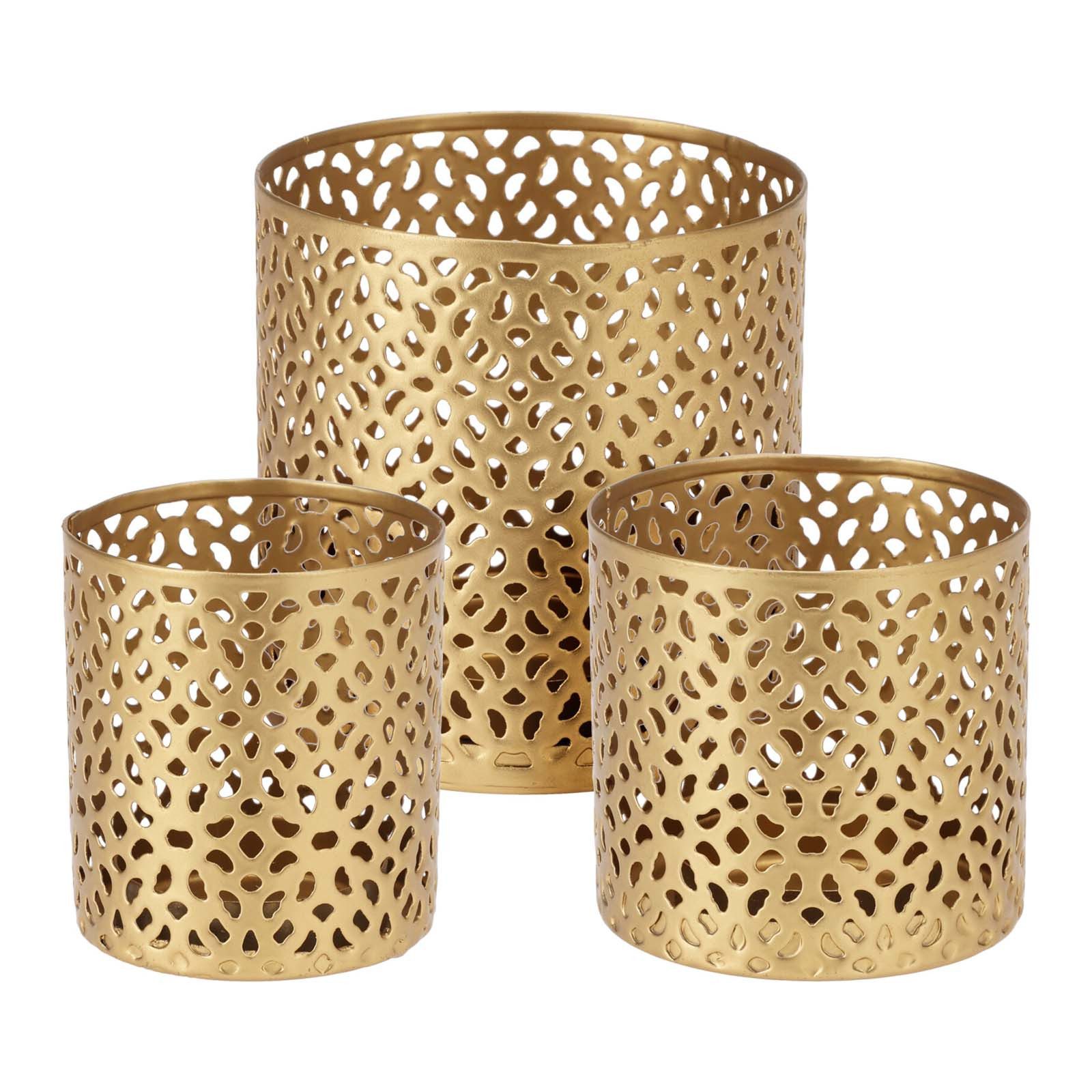 HAC24 Teelichthalter Metall Teelicht Halter Set Kerzenhalter Windlicht Tisc günstig online kaufen