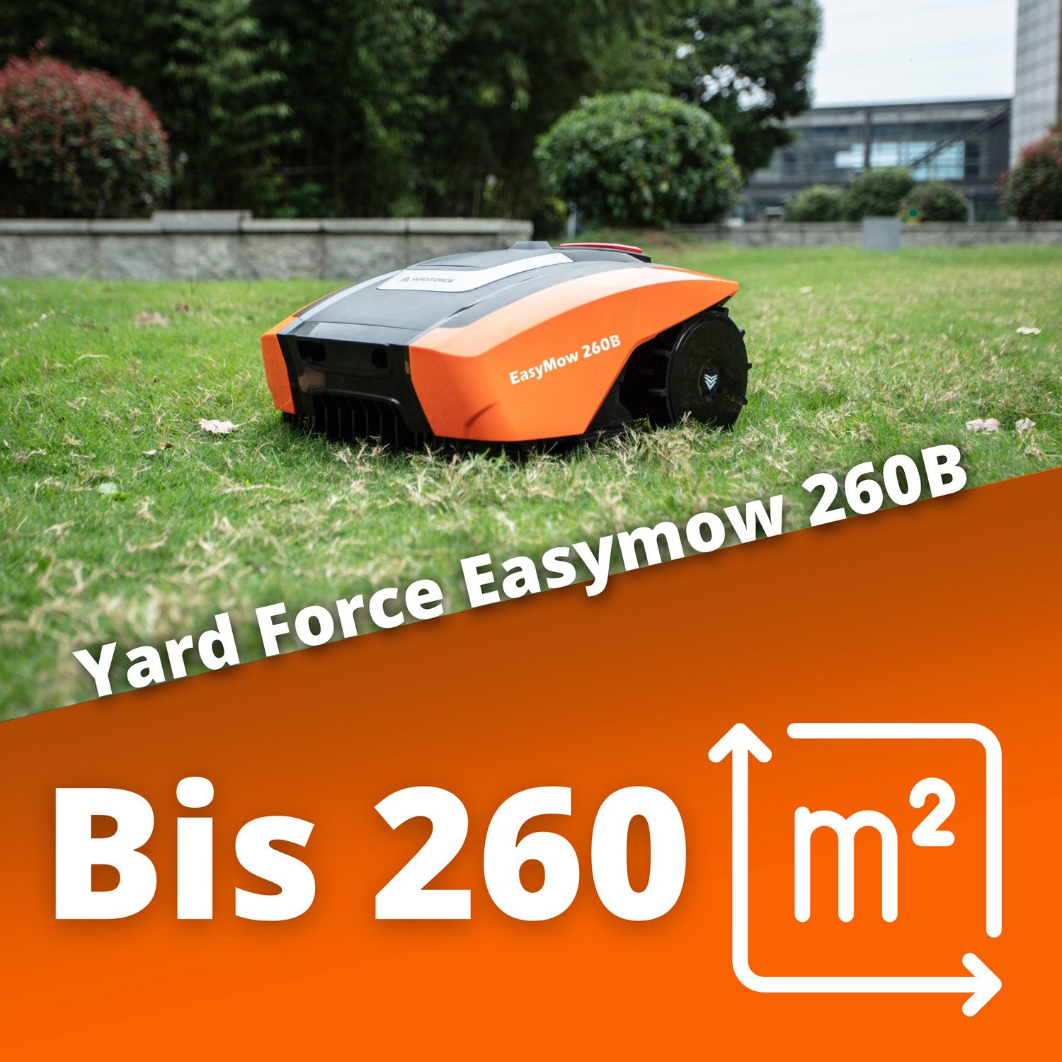 Yardforce Rasenmähroboter EasyMow 260B, mit 260 m² Flächenleistung